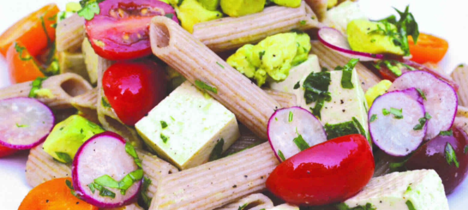 Holmes Place | pasta with tomato green vegetables and cheese