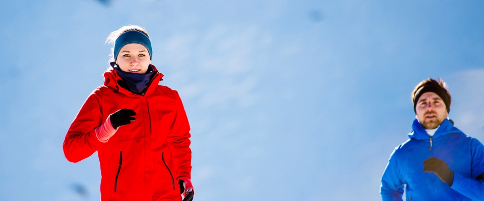 Holmes Place | Woman Running Snow