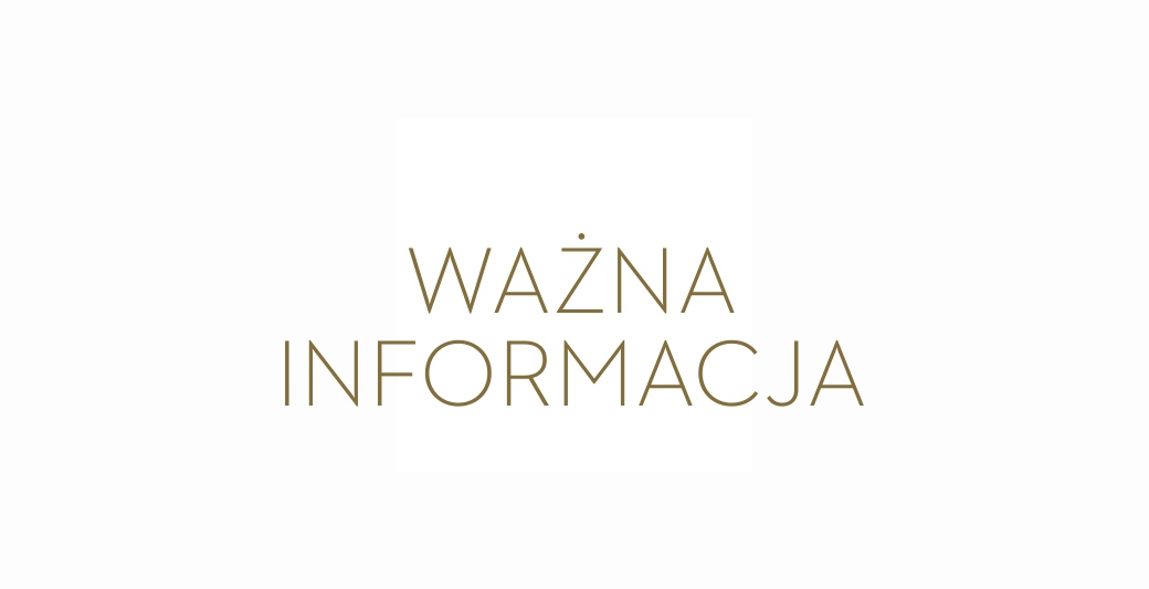 napis ważna informacja Holmes Place