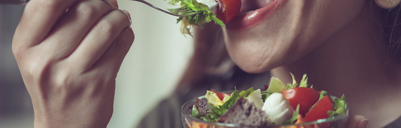Eating Salad