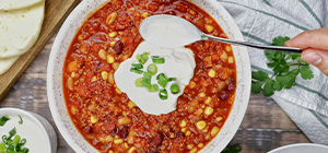 chili vegetariano com grão | almoços em familia | holmes place