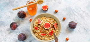 receitas com figos | papas de aveia com figos e nozes | holmes place